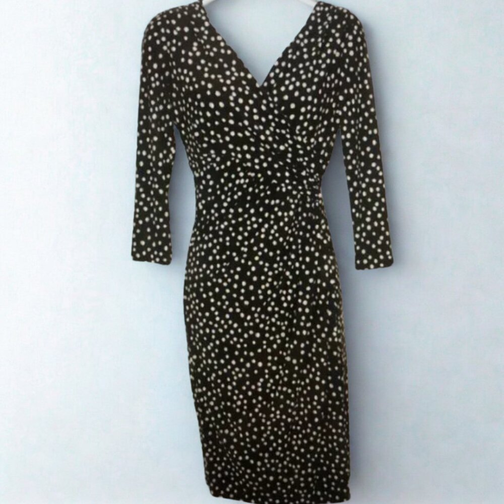 LRL Black Dotted Dress